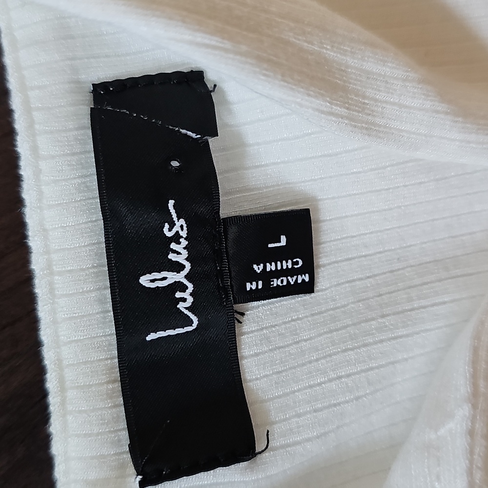 Lulu's Ivory Cutout Midi Dress with Side Slit - Picture 11 of 11